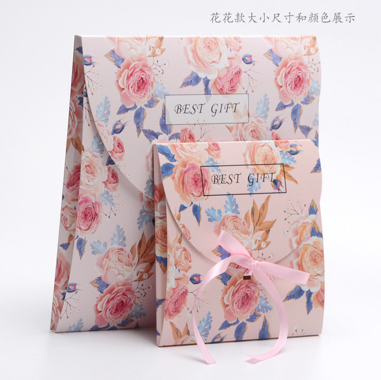 Classic Scarf Packaging Box Scarf Gift Box Red Heaven and Earth Box Handbag Creative Folding Scarf Gift Box