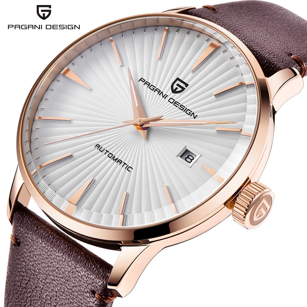 prgrne伯佳尼 pd-2770 男士全自动机械表 皮带自动日期商务手表