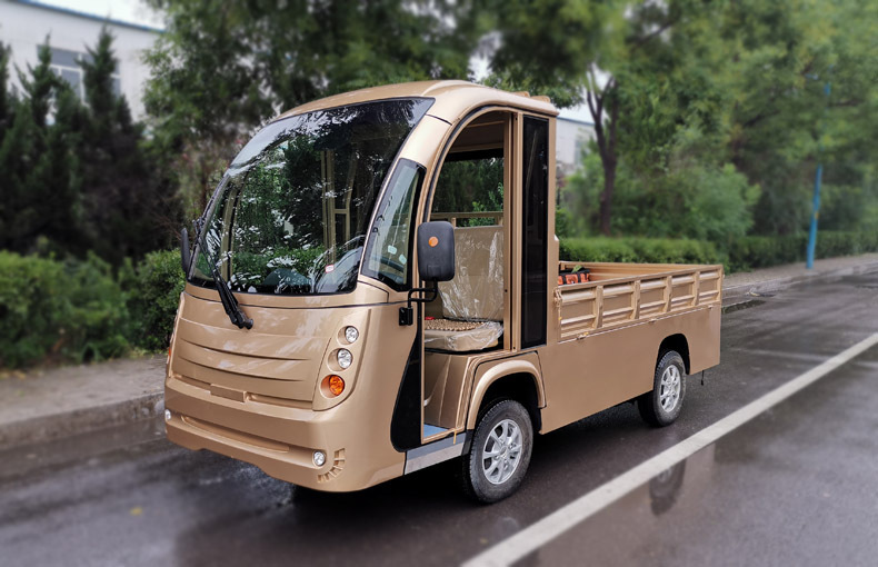 四轮电动货车 四座单排带斗电瓶车城管物流运输巡逻车 电动载货车