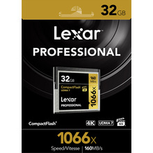 Lexar雷克沙 CF卡 32G 64G 128G 1066X 4K摄像单反相机高速内存卡