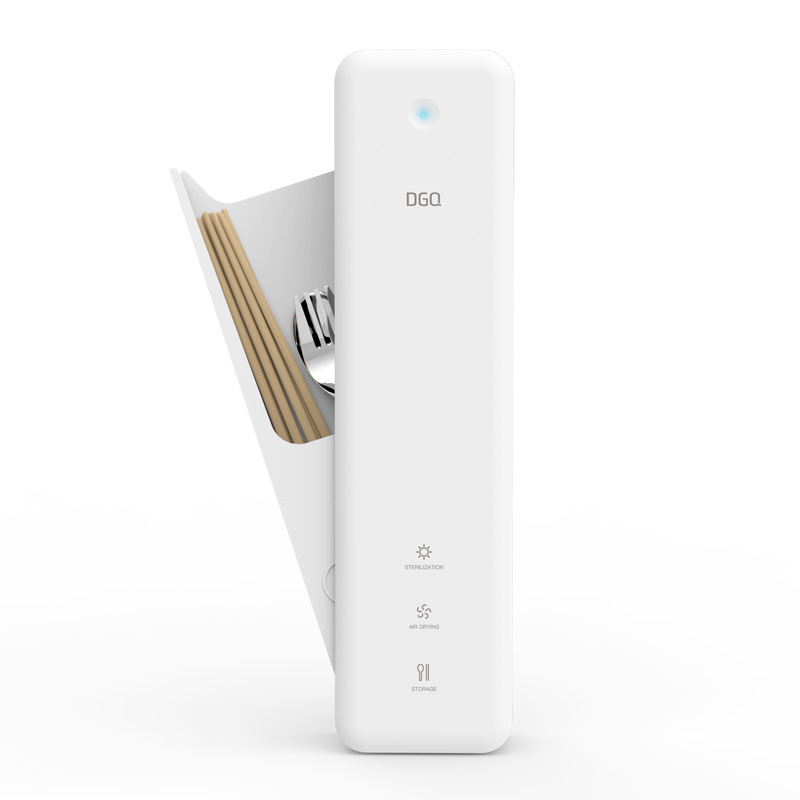 dgq紫光智能风干筷子筒筷子篓置物架沥水壁墙挂式家用消毒收纳盒