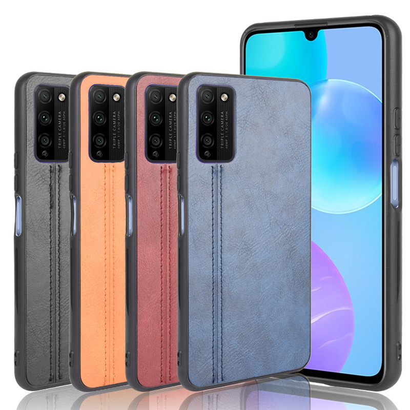 华为honor 30 lite/youth手机壳 荣耀30青春版保护套小牛纹车线壳