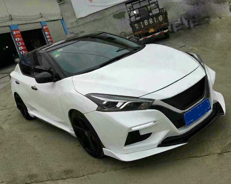 适用日产蓝鸟改装大包围外观改装套件新蓝鸟前杠前铲后杠侧裙排气