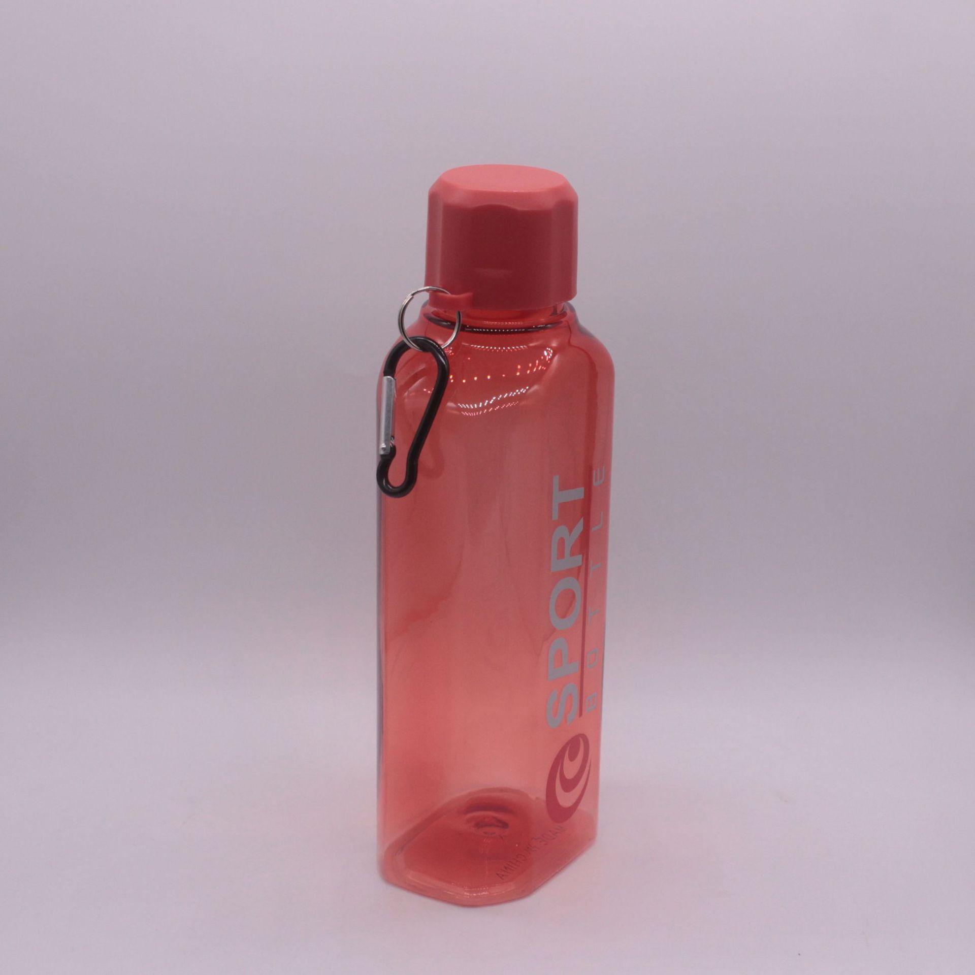 Msmk Flat Water Cup 800ml Square Water Cup Plastic Outdoor Carry-on Cup Student Adult Tea Drinking Cup Sports Bottle