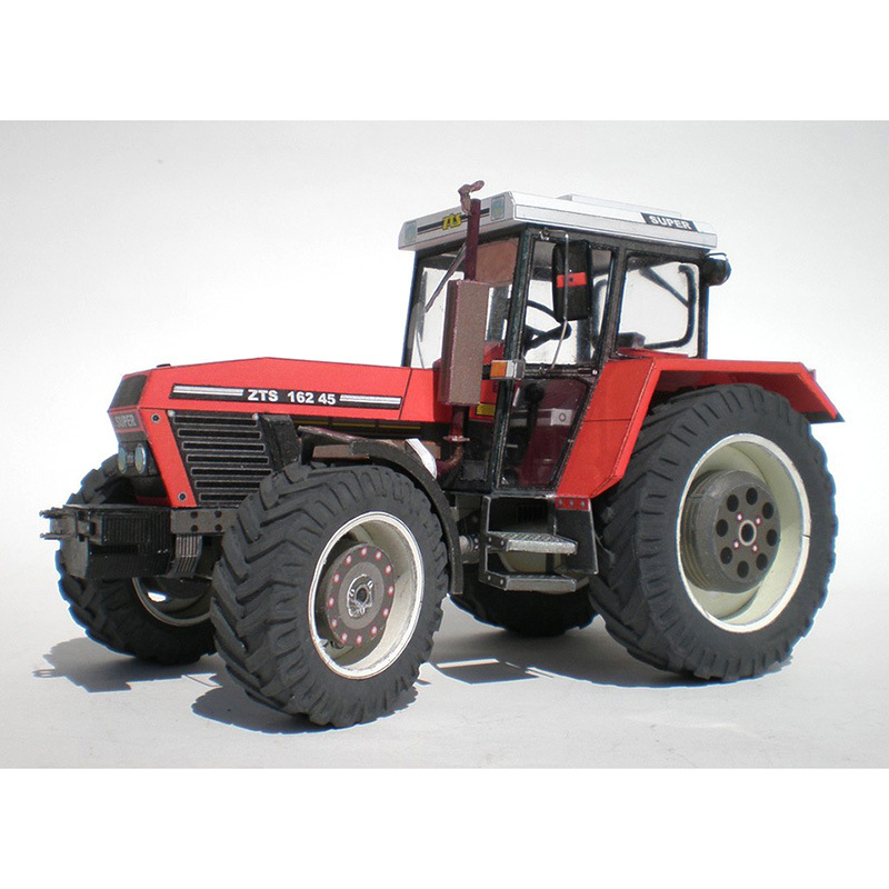 1:32 或 1:22 捷克zetor 162 45拖拉机 纸模型 农用机械 手工diy