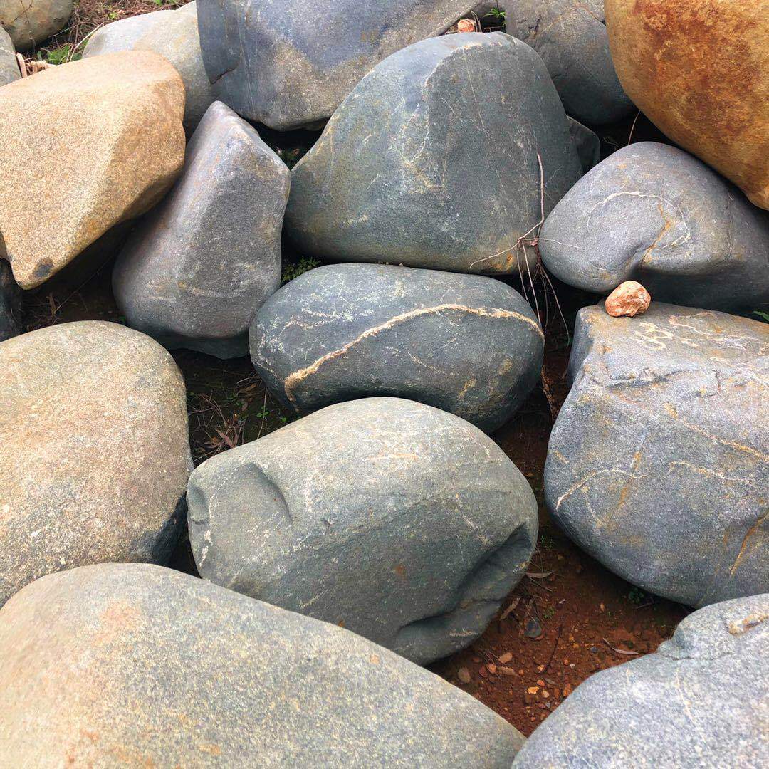 批发园林景观石假山石假山流水鱼池驳岸石水冲石河冲石河滩石青石