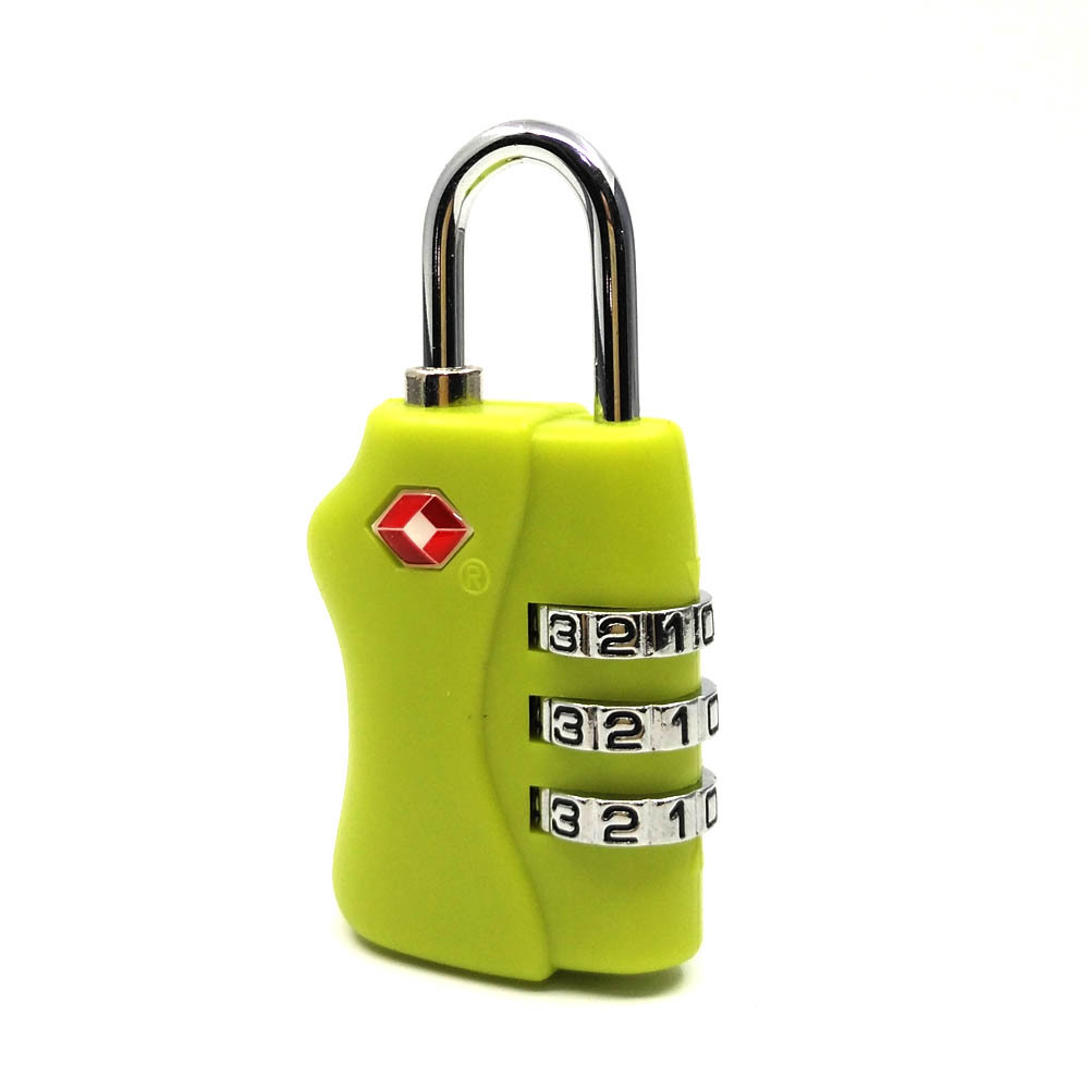 tsa338美国tsa3位密码锁塑料abs海关密码锁tsa挂锁