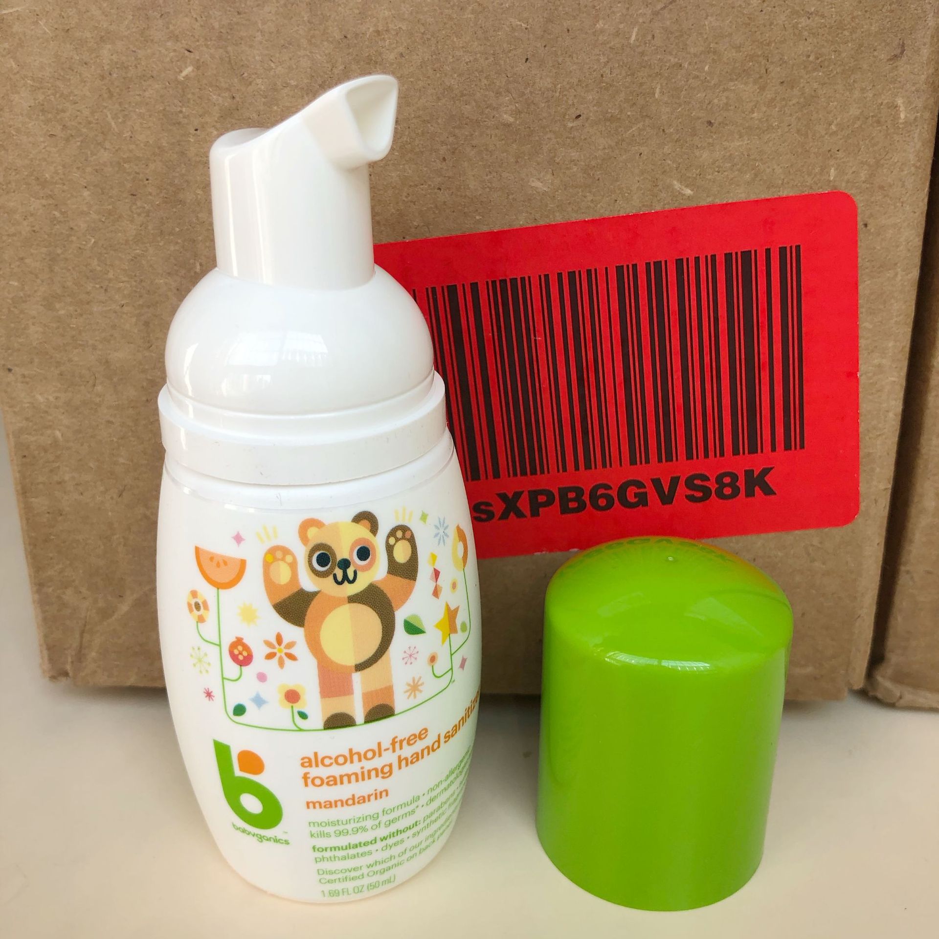 甘尼克 宝贝 babyganics无香免洗洗手液 泡沫便携宝宝儿童洗手液