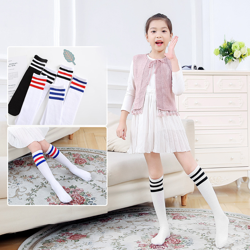 Children's Socks Tube Socks Girls' Stockings over-the-Knee Cotton Socks Student Thigh High Socks Boy Soccer Socks Sports Stockings