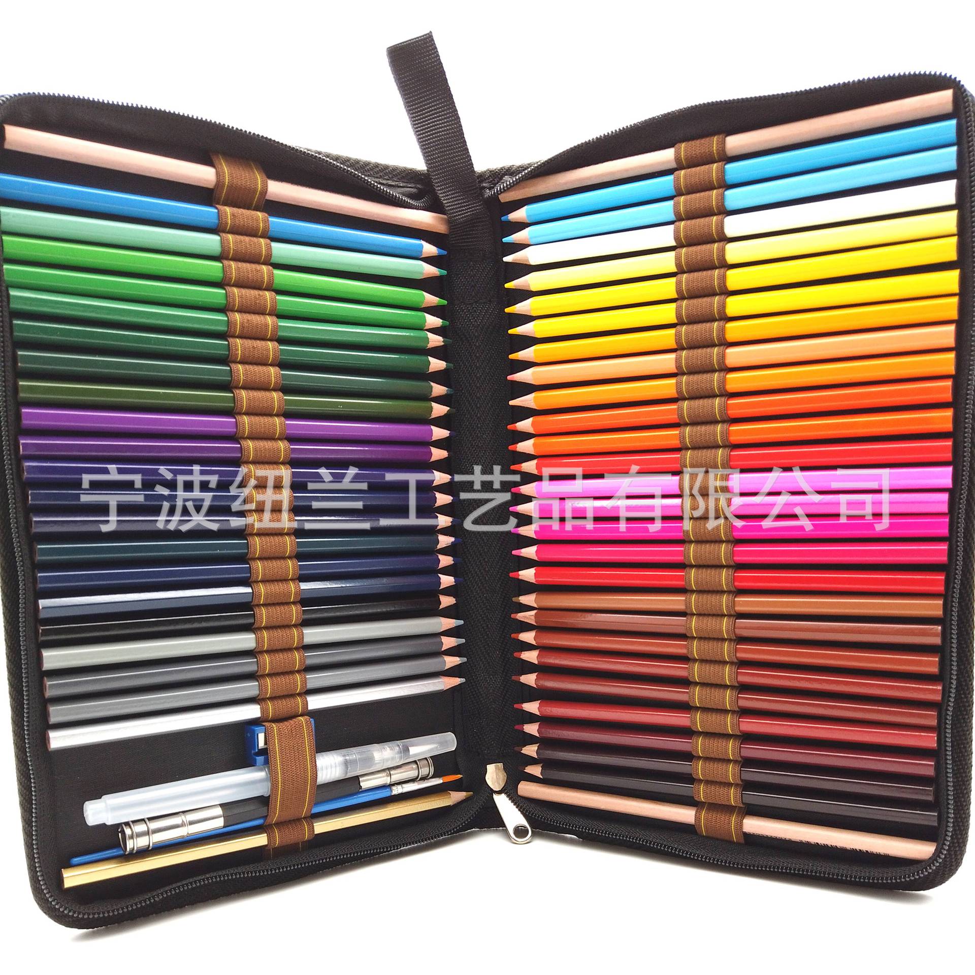 跨境现货48色中性外贸彩铅水溶芯彩铅绘画套装彩笔画笔-阿里巴巴