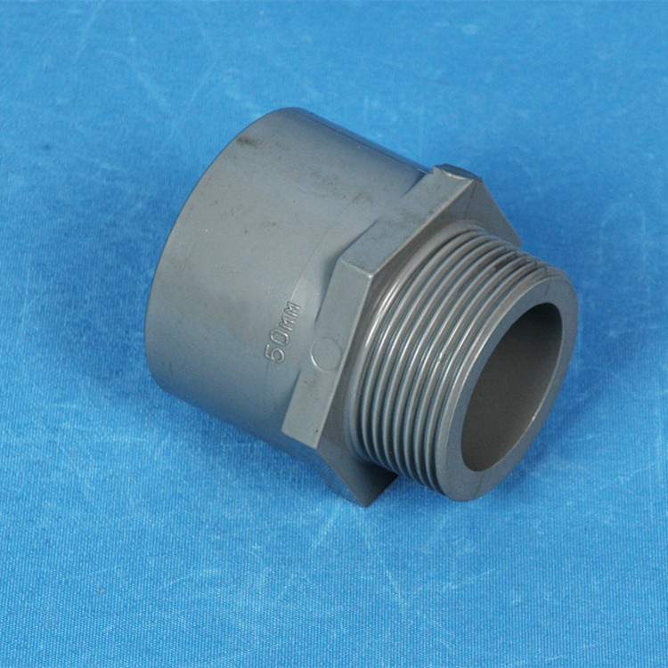 锚牌upvc外牙直接pvc-u外螺纹外丝直接头 美标化工给水4 6分 1寸