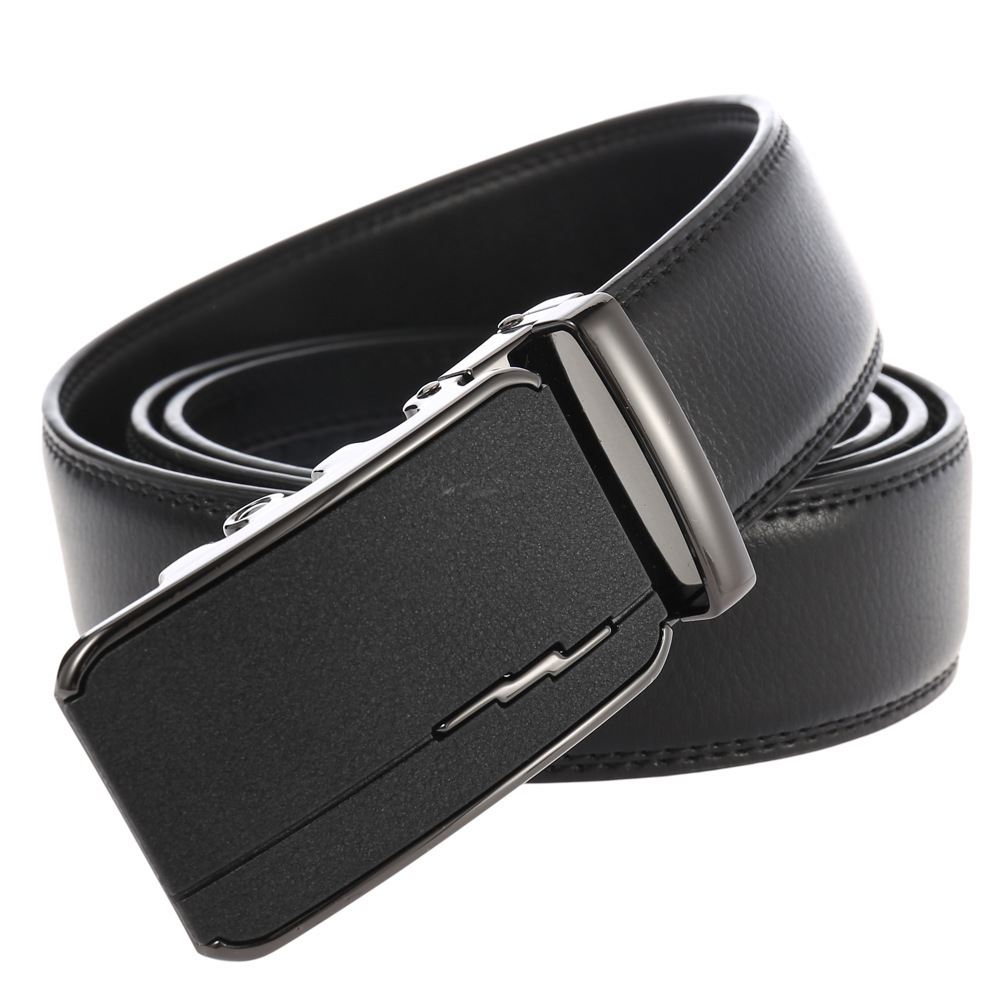 定制皮带 男士皮带 自动扣二层牛皮皮带裤带