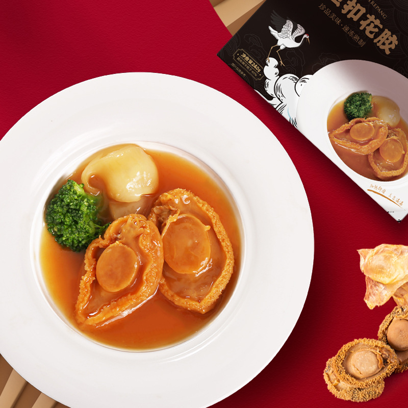 鲍鱼扣花胶 新款加热即食香浓鲍汁捞饭肉嫩鲜美