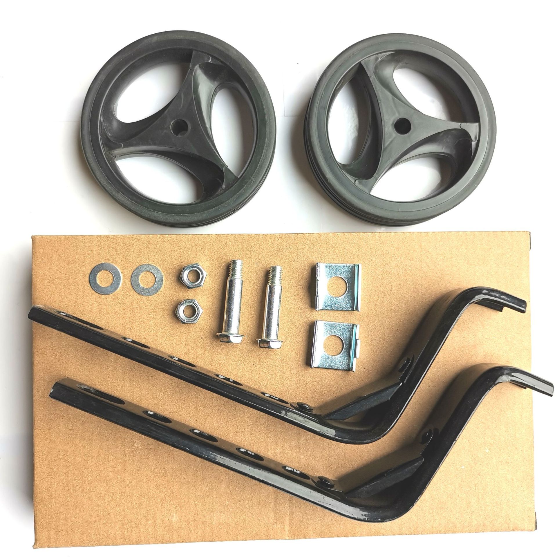 纸盒包装加强型12-20寸童车自行车配件辅助轮副轮支架零配件用品