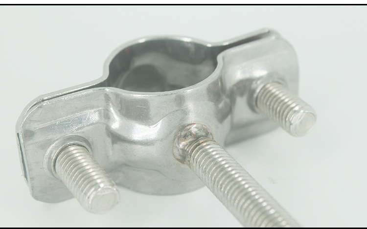 304不锈钢管夹焊丝杆卡扣管支架固定抱箍燃气管道水管码卡子管卡