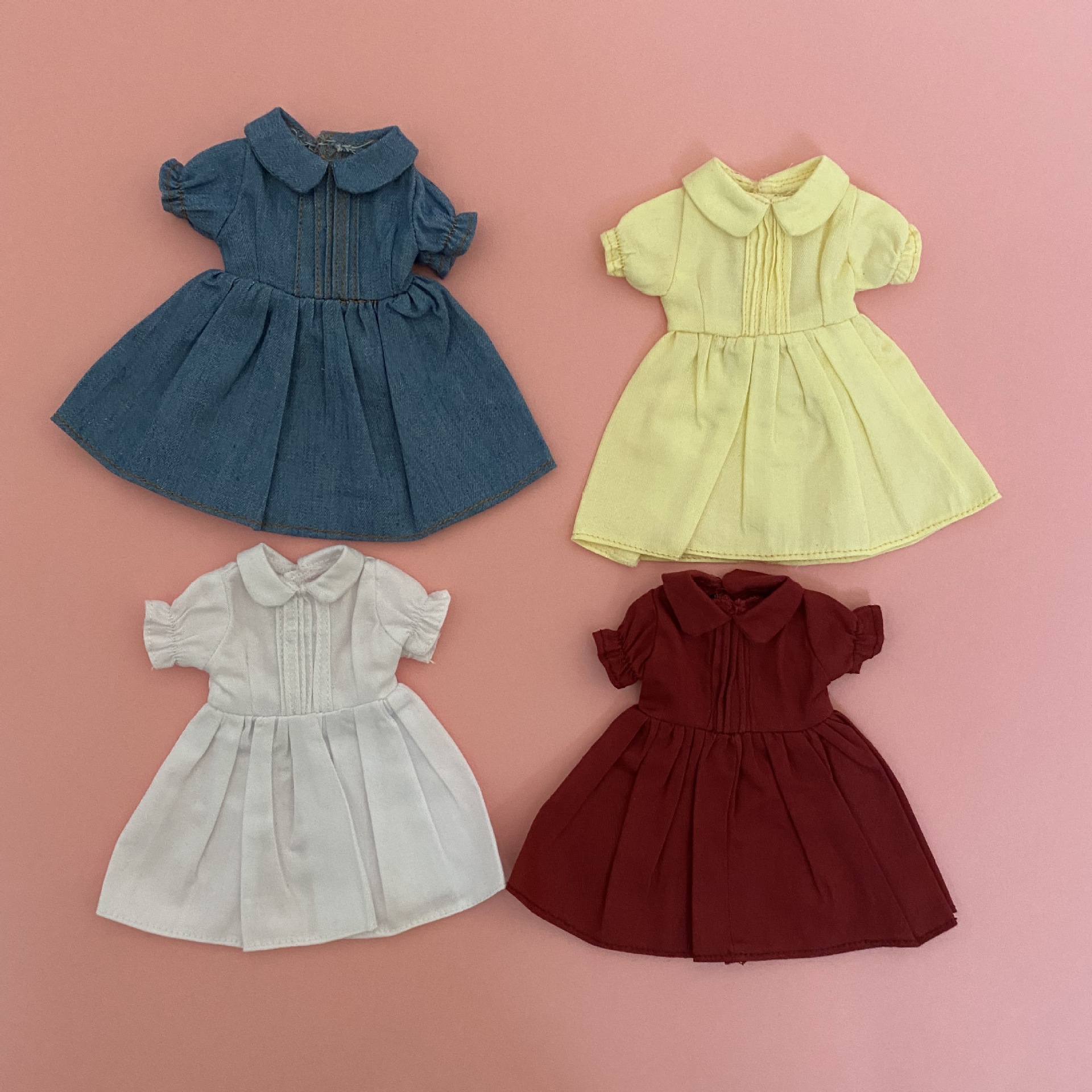 bjd6分娃衣 ob11娃衣 娃领连衣裙 可定制代工 来图定制