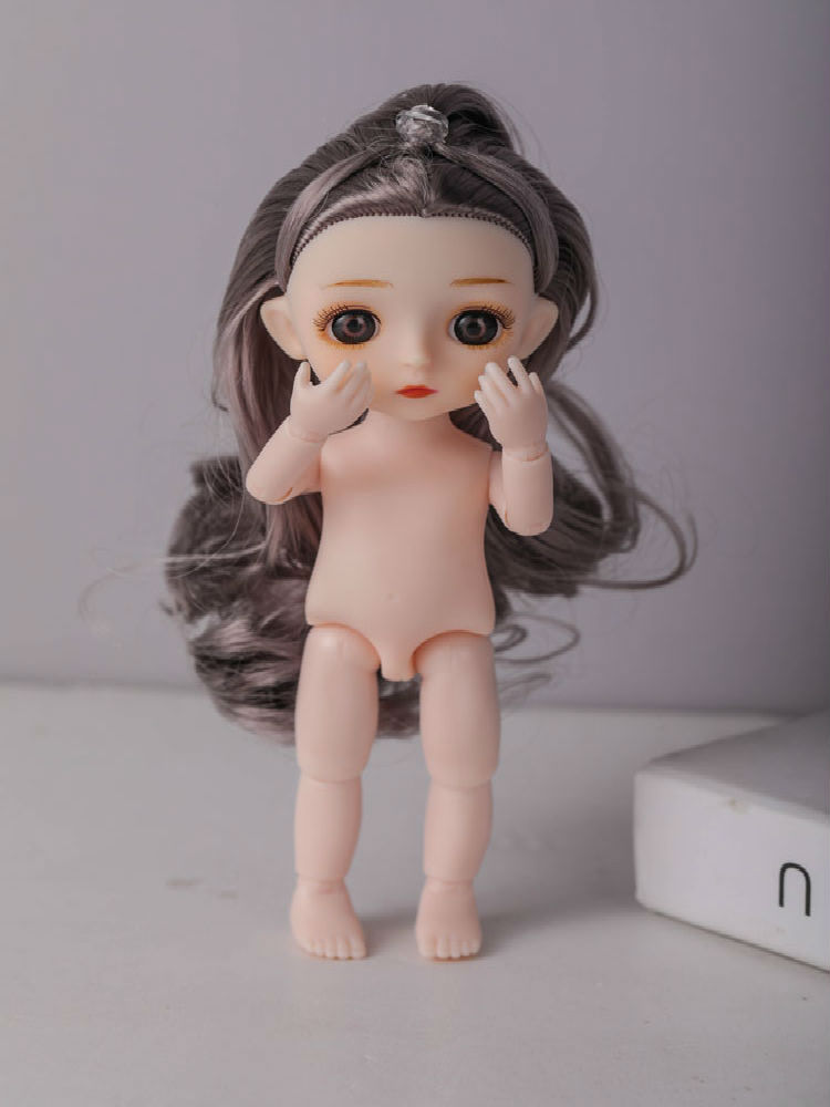 17厘米换装娃娃8分6寸裸娃身体素体bjd娃娃13关节女孩玩具过家家