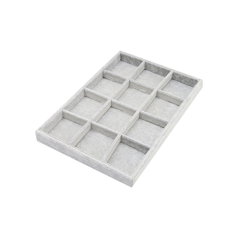 New 12 Grid Jewelry Storage Box Ring Necklace Bracelet Earrings Multifunctional Jewelry Ornaments Display Tray Wholesale