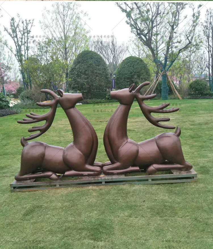 恒大房地产铸铜幸福鸟抽象人物雕塑园林景观小品锻铜雕塑定制厂家