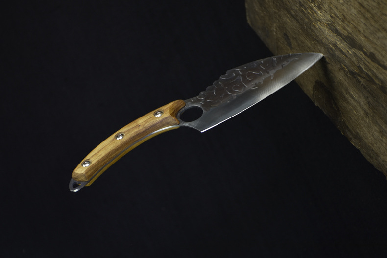 手工锻打菜刀家用锋利开刃切片刀小厨刀鬼手作切菜刀厨师刀具