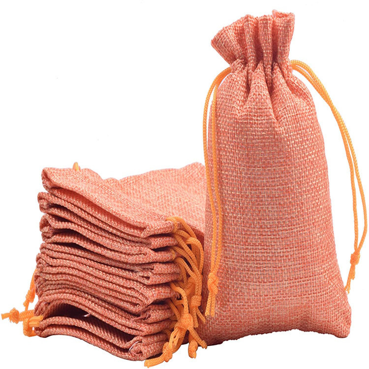 批发定制麻布抽绳束口小布袋礼品饰品收纳袋米袋酒袋茶叶袋10*15