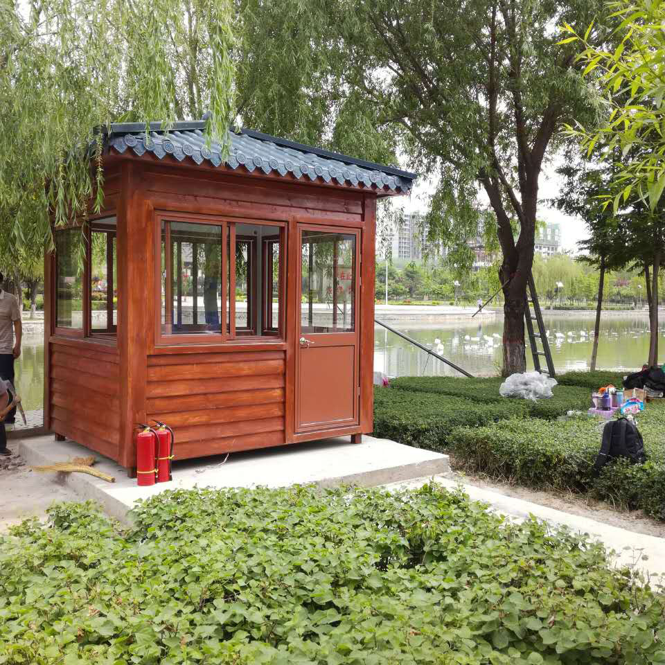 复古金属雕花板岗亭直销 苏州景区移动保安亭定制 成品岗亭批发-询价