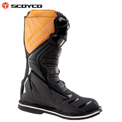 摩托车鞋子赛车靴骑行越野长靴竞赛鞋骑士装备男士赛车户外运动