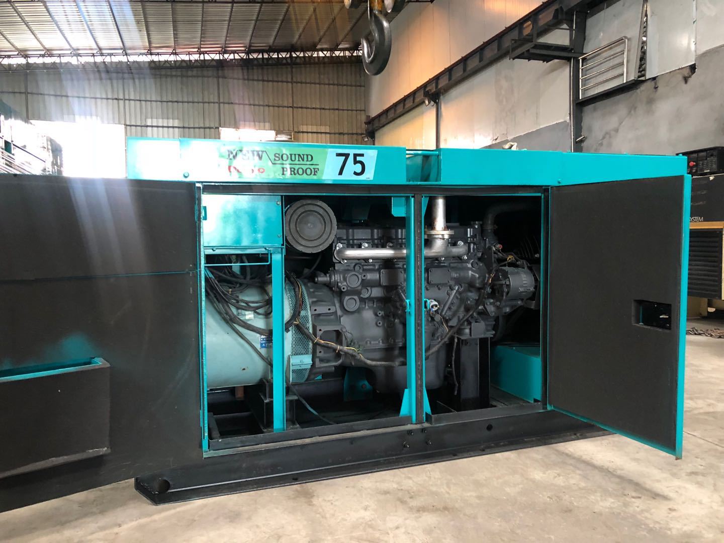 现货denyo静音发电机 电友dca75sp二手柴油发电机组50kw千瓦63kav