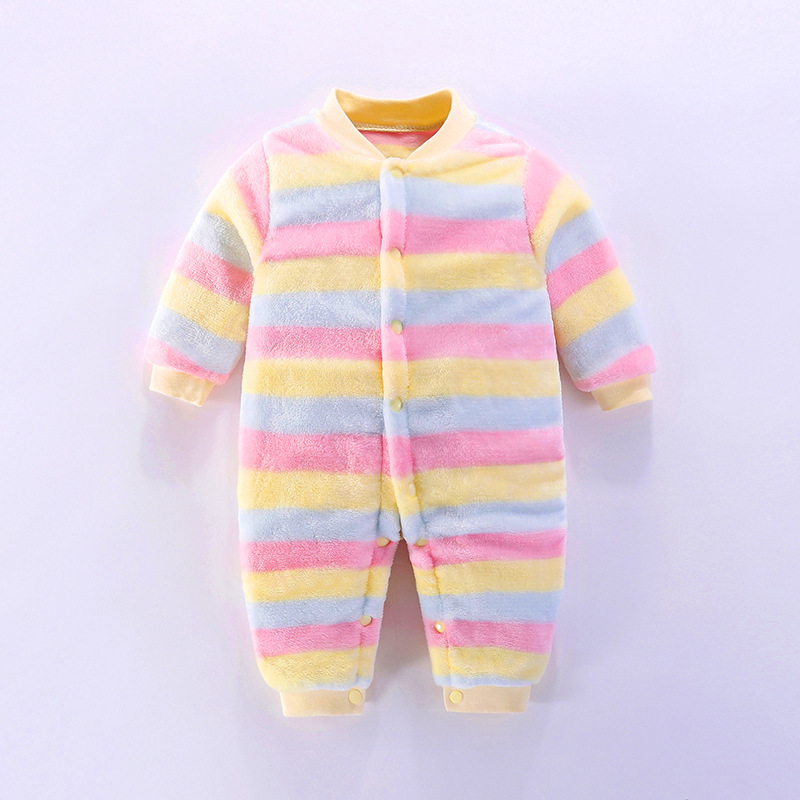 Clothes for Babies Spring and Autumn Male and Female Baby Rompers 0-1-2 Years Old Baby Jumpsuit Newborn Home Jumpsuit Baby Clothes