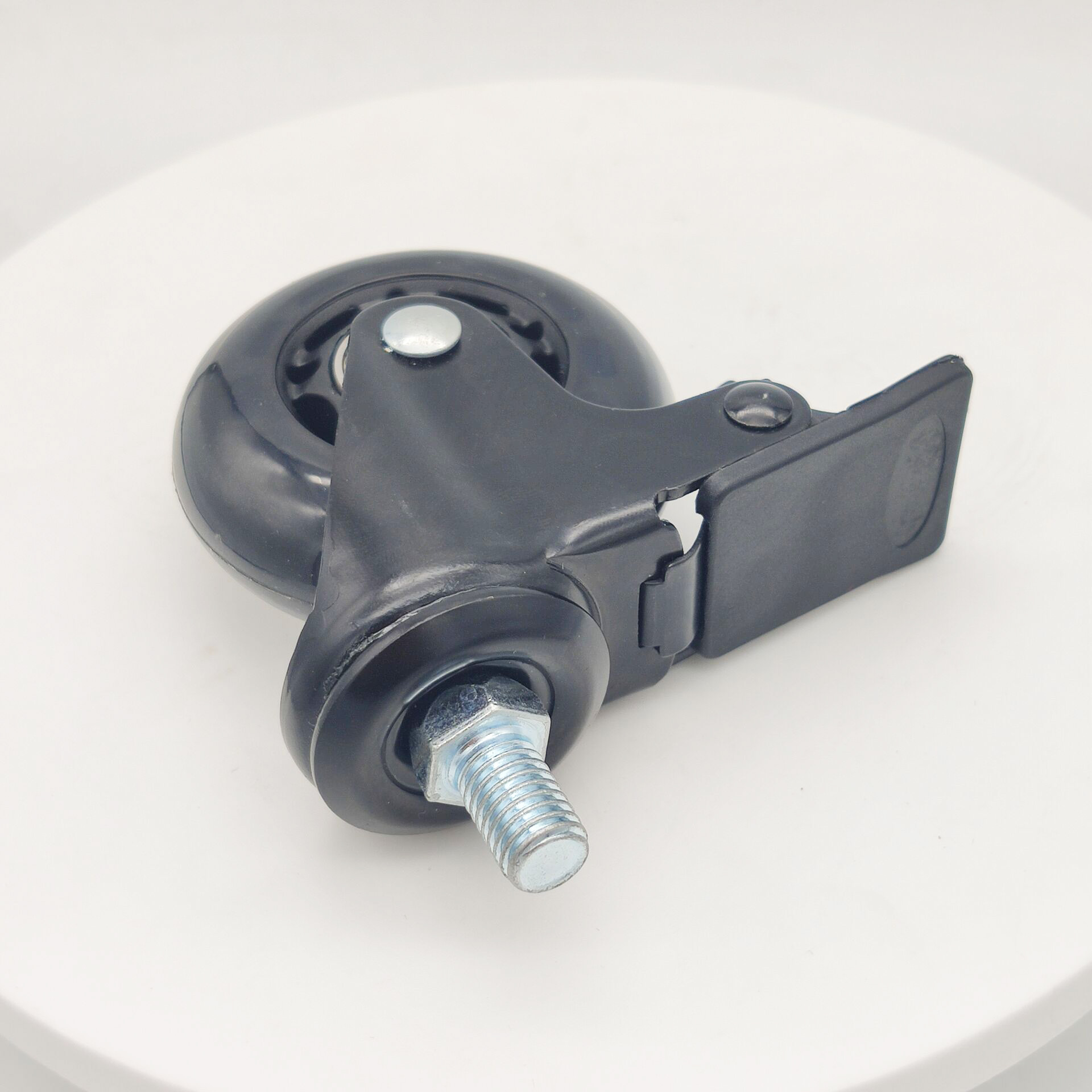 3寸万向轮透明轮转椅轮静音轮购物车脚轮办公椅脚轮pu轮子