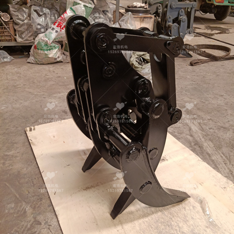 挖掘机抓木器小型挖机爪子360度旋转机械夹木机抓石器