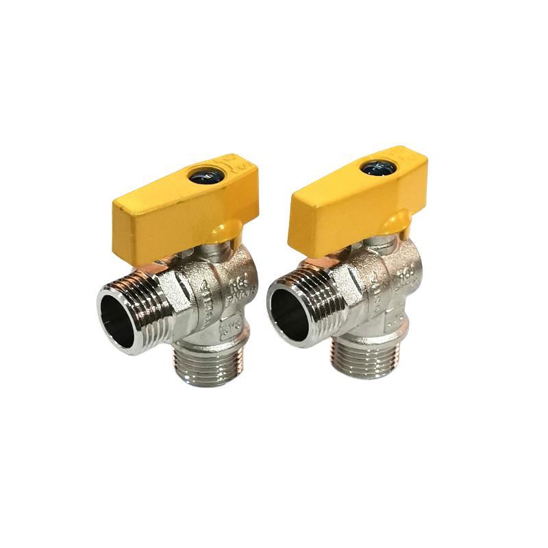 煤气阀 铜角阀 [汇佳双外丝直角燃气阀] 4分外牙 天燃气专用阀门