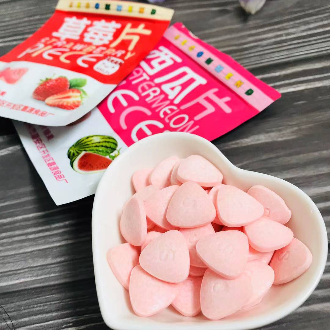 琪莱雅三角形压片糖水果含片糖口感清爽美味随身酸奶可乐糖果喜糖