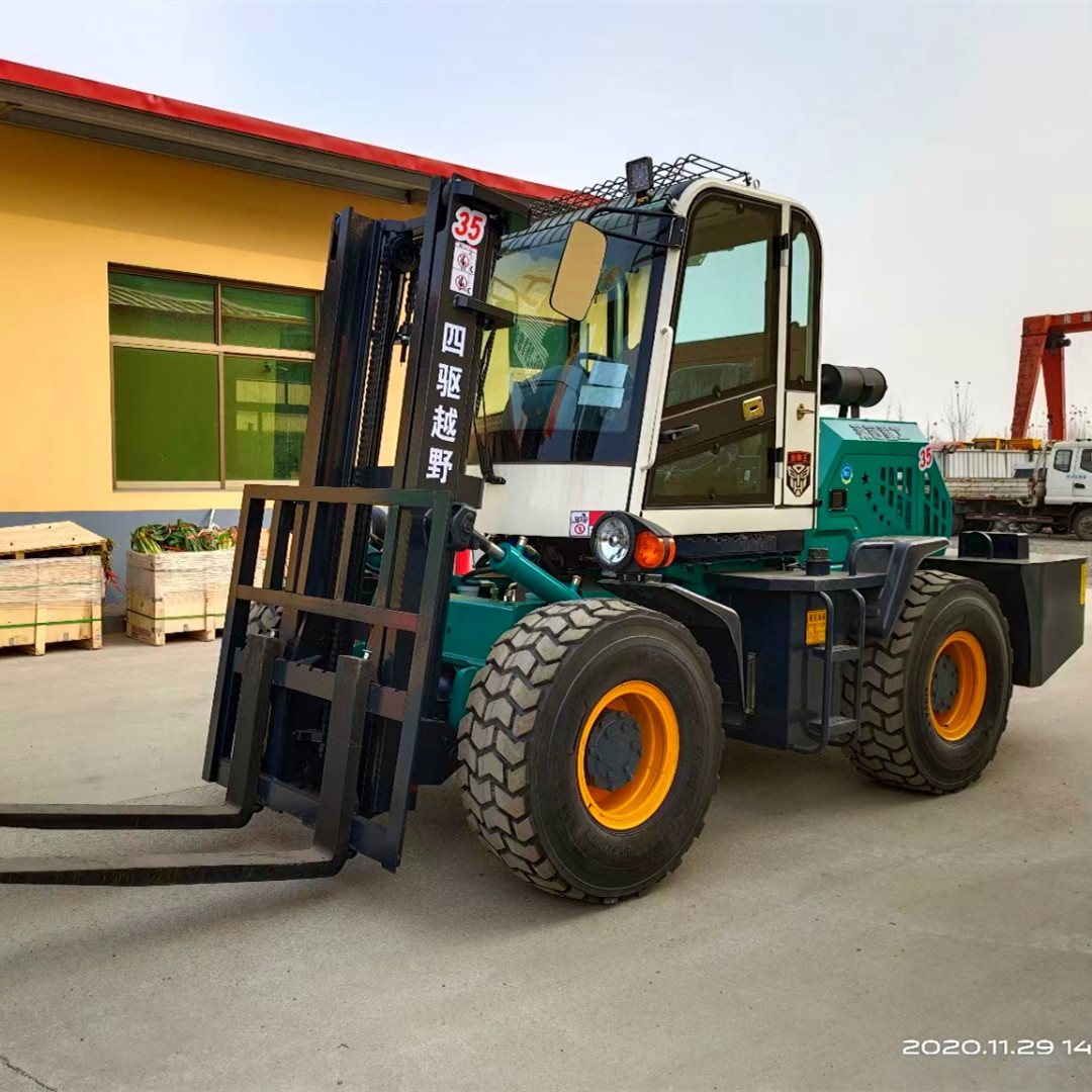 四驱越野叉车 装卸搬运堆高四驱叉车 多用途小型物流搬运车