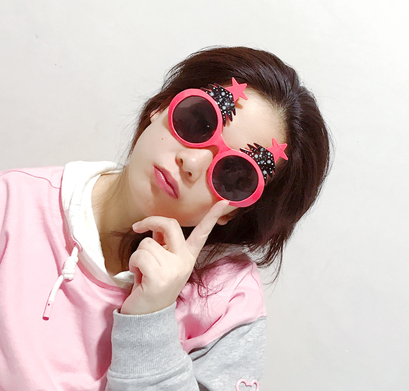 2021圣诞节搞怪眼镜生日派对太阳镜道具情侣墨镜搞笑闺蜜自拍年会