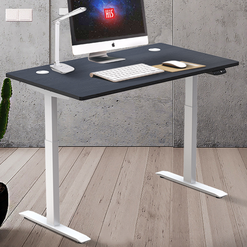 嗨梵格调电动升降桌架子家用简约职员写字台书桌卧室桌办公电脑桌