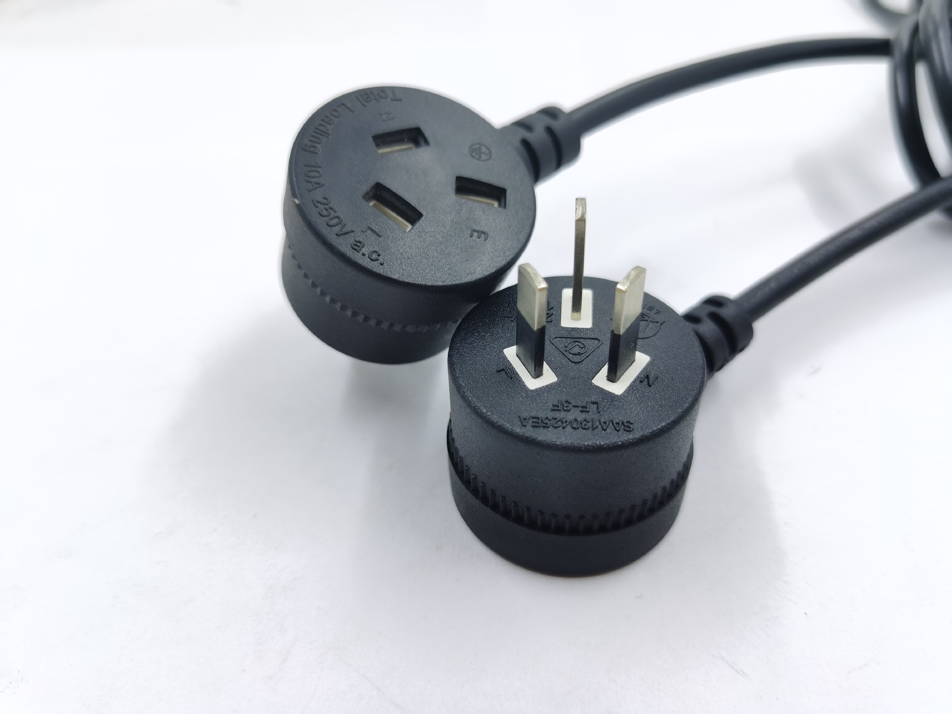 澳规电源线saa澳大利亚插头线澳规插头15a大电流大三插两插线