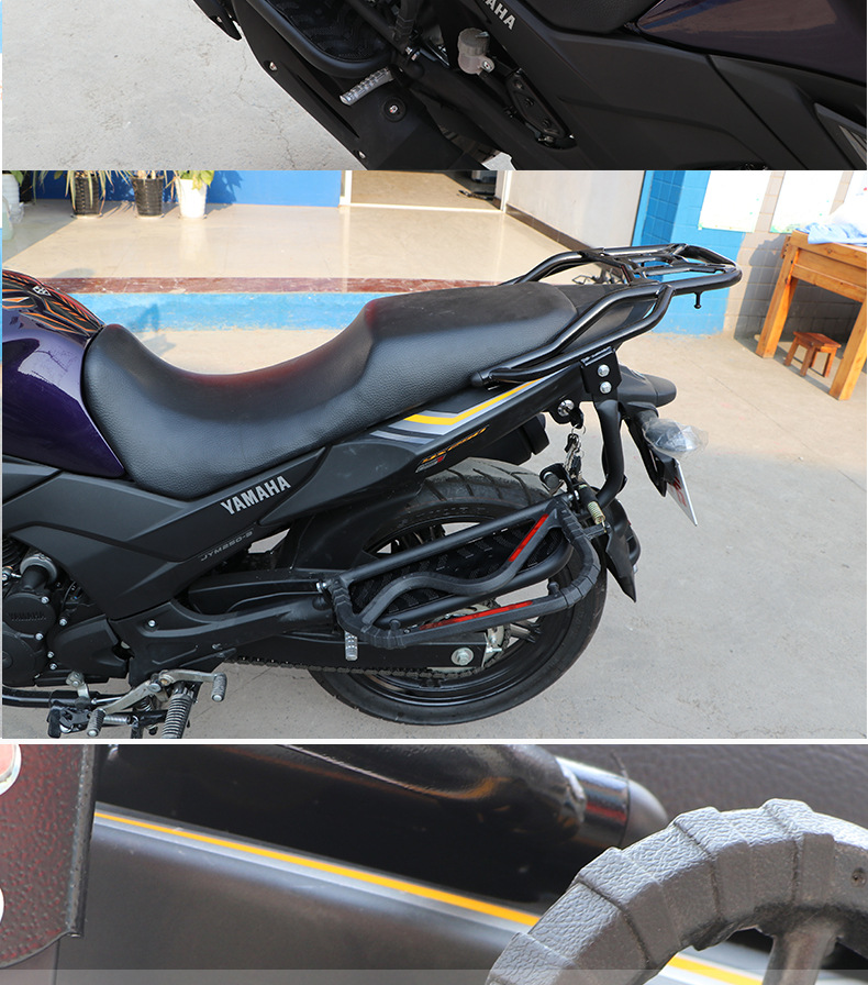 适用于雅马哈飞致250侧翻大货架ys250改装大脚踏载物架