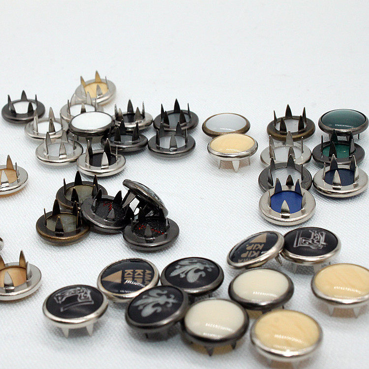 Factory Spot Goods 10-12mm Pearl Five-Claw Buckle Snap Button Metal Button Copper Female Buckle [Unit Price]]