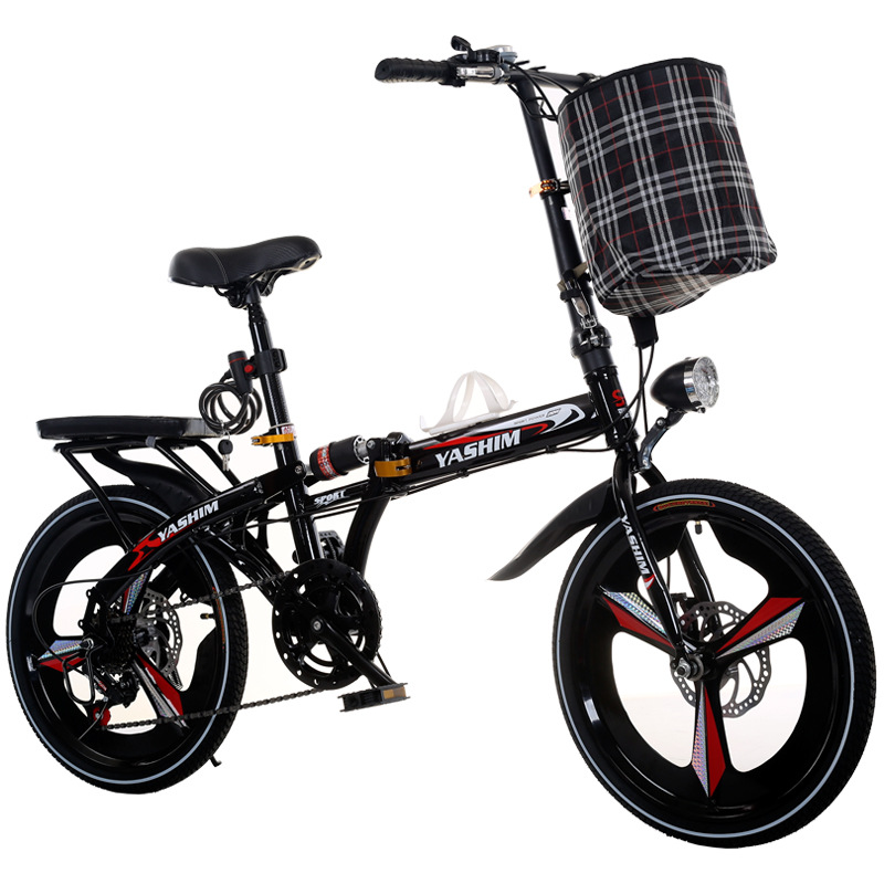 Factory Direct Sales Children's Mountain Bike Speed Single Speed Folding Bicycle 14/16/20-Inch Boys and Girls Bicycle