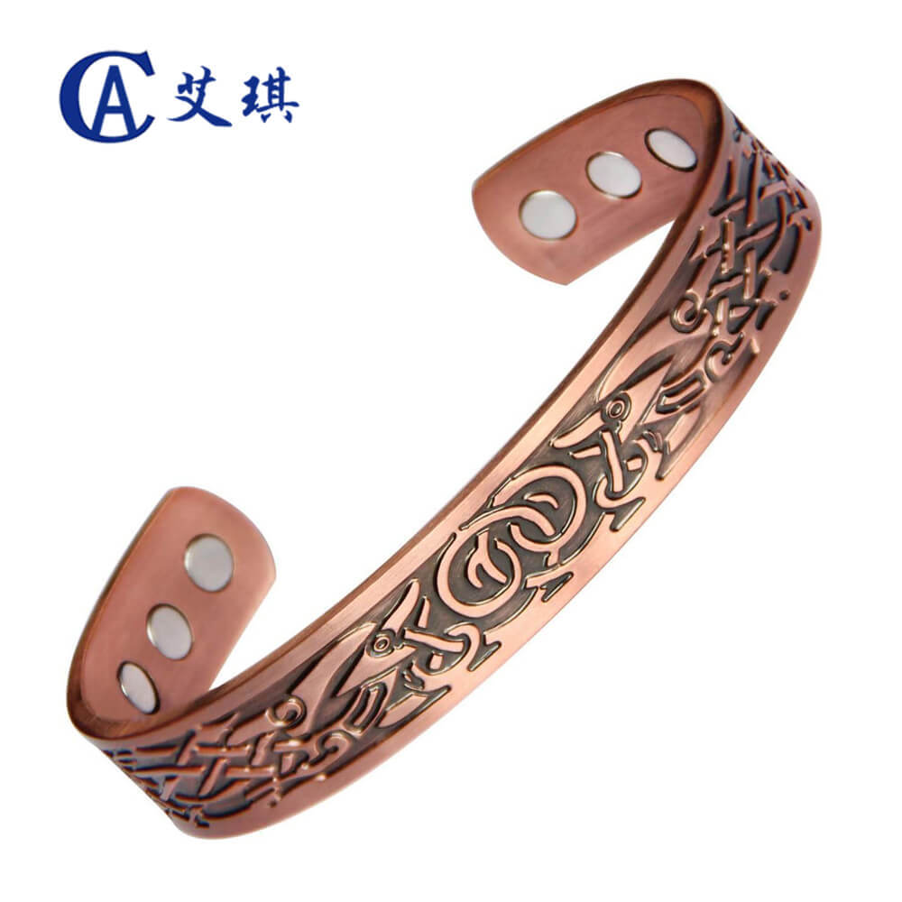 亚马逊红铜磁石手镯批发 欧美复古能量手环 红铜磁性手镯-阿里巴巴