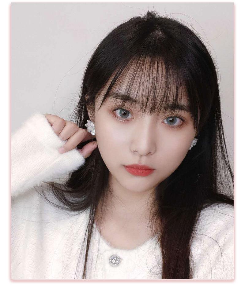 此款真人发空气刘海全手工钩织而成,款式有鬓角款和无鬓角款两种.