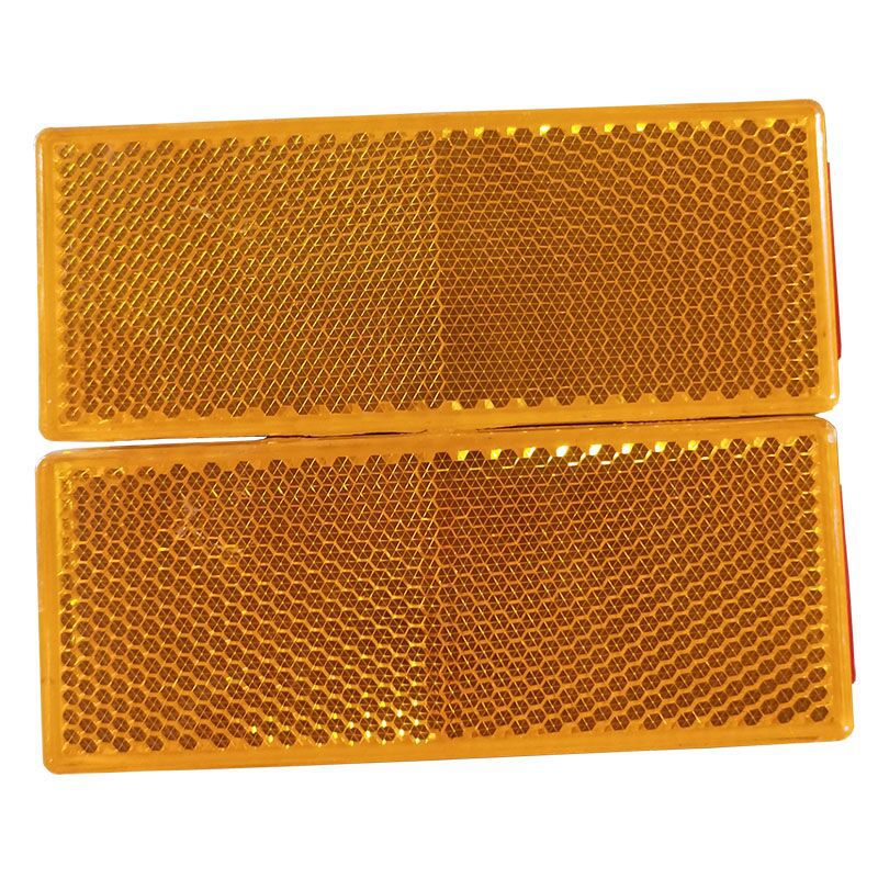 汽车回复反射器 厢货车身反光板 大车反光贴10*4厘米反光板塑料