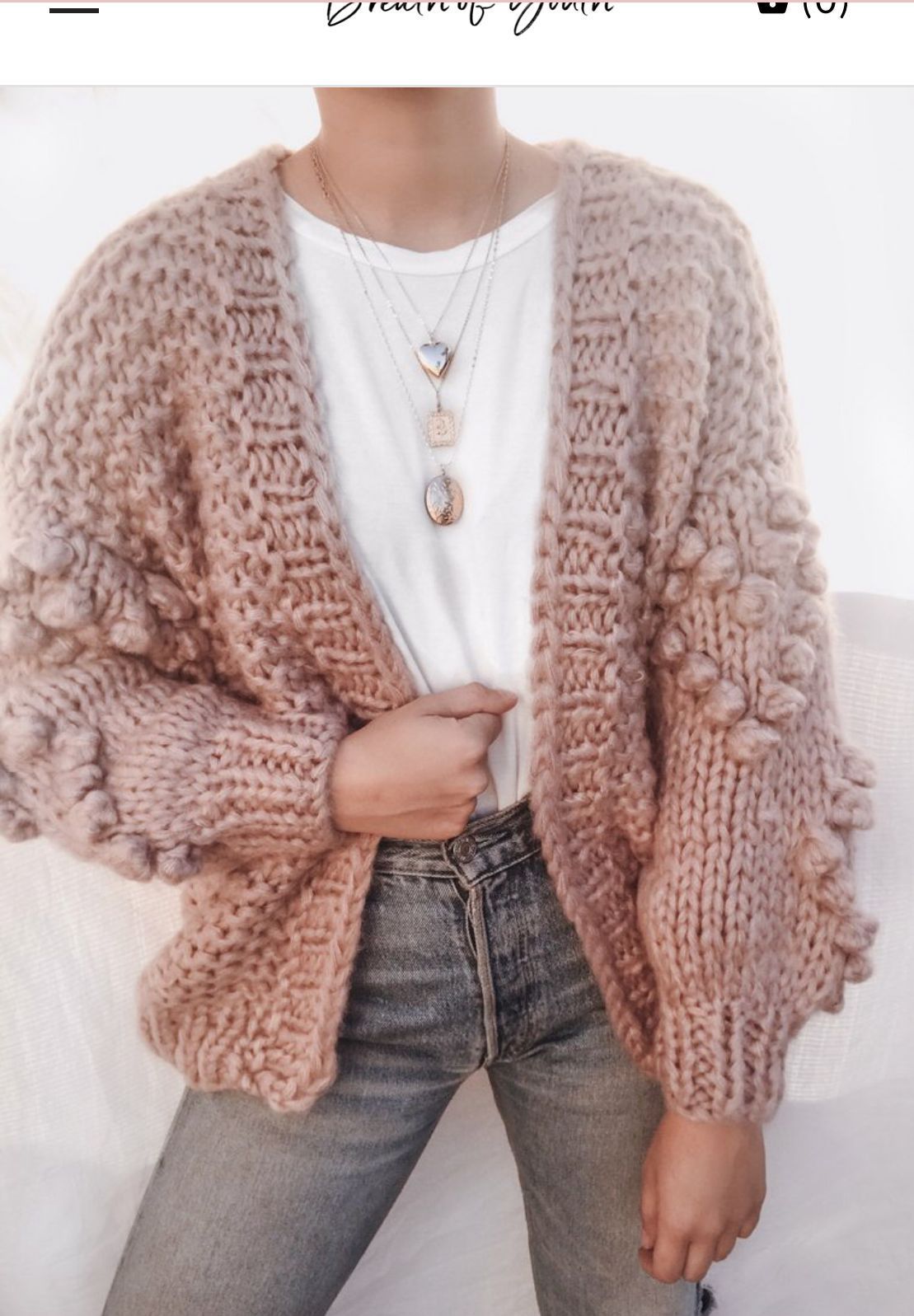 欧美风宽松oversize立体爱心手工编织粗棒针北欧风加厚大毛衣开衫