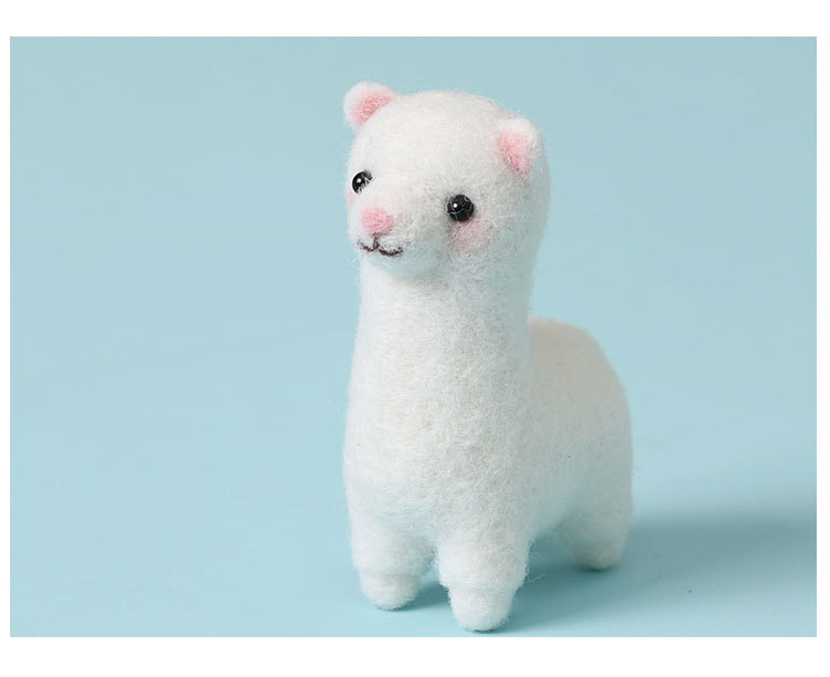 羊毛毡戳戳乐手工制作diy材料包打发时间羊驼玩偶钥匙扣情侣礼物