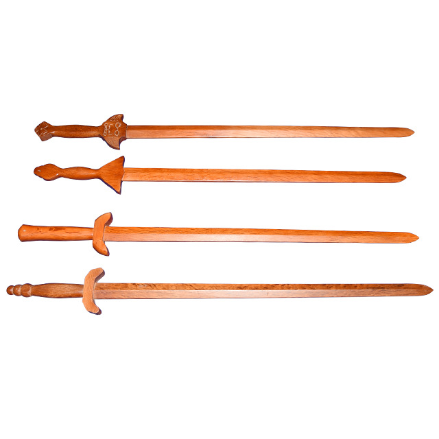 实木太极cosplay剑武术剑晨练太极剑木剑道教道士剑影视动漫表演