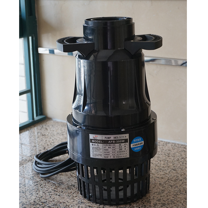 afb大流量水泵鱼池循环泵抽水泵锦鲤池水泵 潜水泵池塘泵平推潜泵