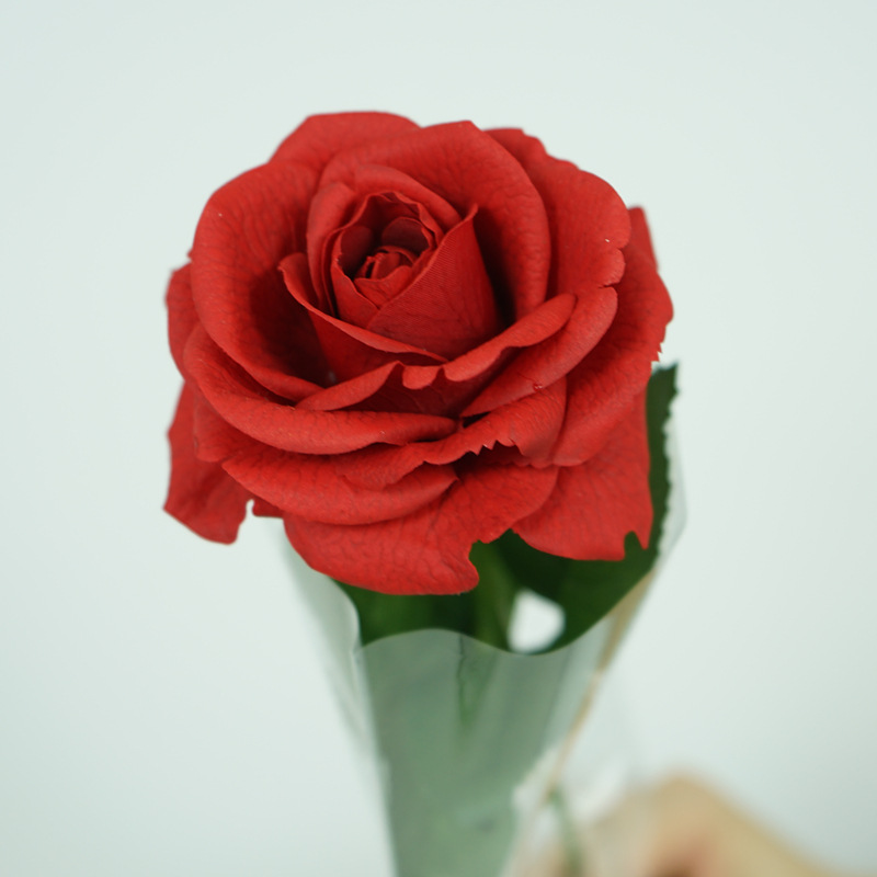 超手感保湿玫瑰花婚庆情人节手捧花束家居装饰摆件创意礼物法兰西