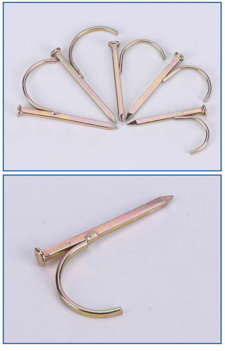 现货20/25/32mm高硬度码钉水管方钩钉 水管码钉方钉电线管管夹-阿里巴