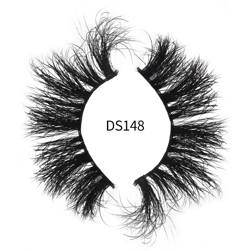 Dingsen25mm Mink Hair False Eyelashes Three D Mink Eyelashes Messy Fried Hair Mink Single Pair